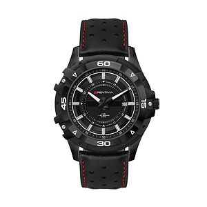 44MM, BLACK METAL CASE, 3-HAND MVT, DTE