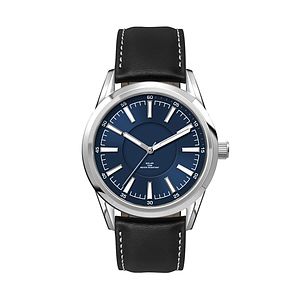 42MM, SS, SILVER CASE,  3-HAND SOLAR MVT