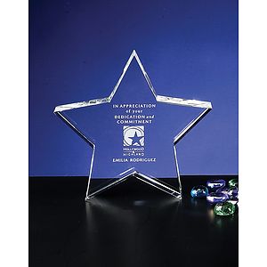 Crystal Star Award (5 5/8"x")