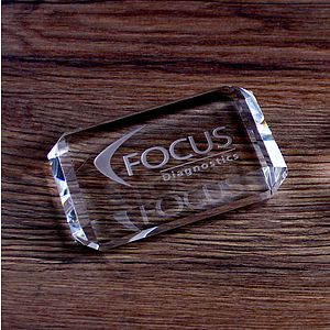 Jewel Crystal Paperweight (4"x2"x")
