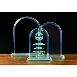 Jade Glass Dome Award (4"x6")