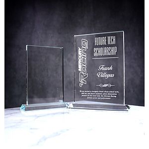 StarFire Vertical Glass Rectangle Award (6"x5")