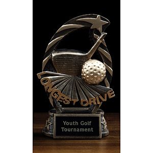 Arched Resin Longest Drive Award
