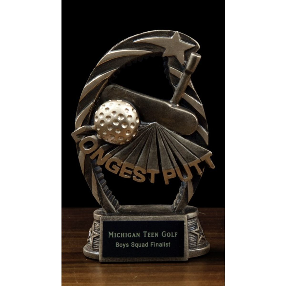 Arched Resin Longest Putt Award