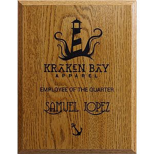 Oak Plaque (9"x12")