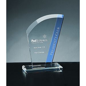 9" Crystal Blue Fin Award