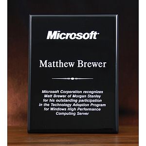 Black Piano Finished Plaque (9"x12")
