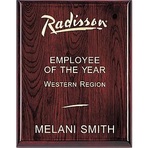 Piano Finished Plaque w/Gold Filled Engraving (9"x12")