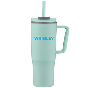 Aqueduct-X 30 Oz. Plastic Tumbler Mug w/Straw