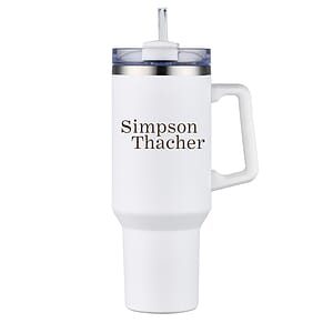 Aqueduct-III 40 Oz. Tumbler Mug w/Straw (Double Walled)