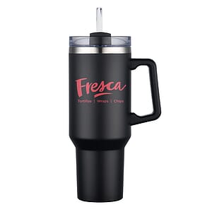 Aqueduct-III 40 Oz. Tumbler Mug w/Straw (Double Walled)