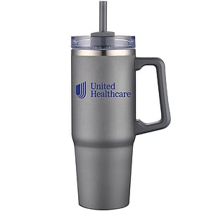 Aqueduct-VI 30 Oz Tumbler Mug with Straw (Double Walled)
