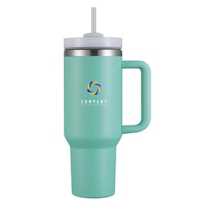 Aqueduct-VIII 40 Oz Tumbler Mug with Straw (Double Walled)