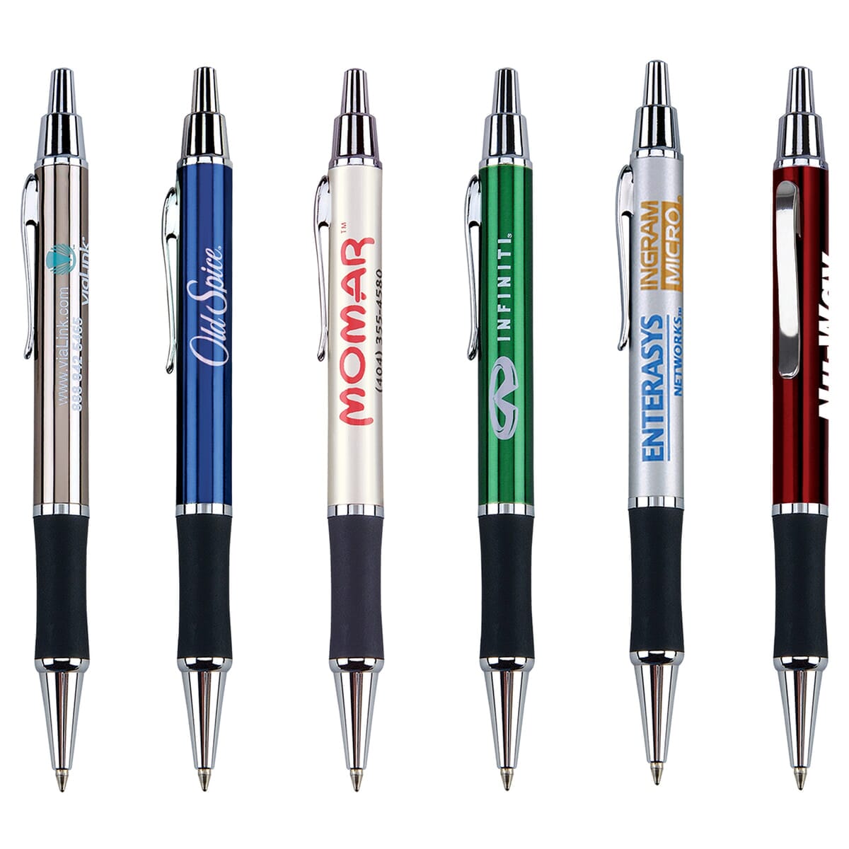 Inca-8-I Brass Ballpoint Click Action Pen