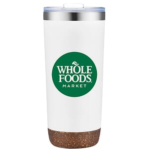 Oasis-V 22 Oz. Tumbler with Natural Cork Base (Double Walled)
