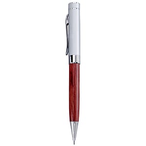 Terrific Timber-5 Twist Action Mechanical Pencil with Silver Cap