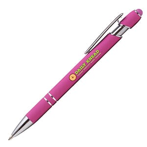 Stylus-3061 Bright Soft Touch Aluminum Ballpoint Pen
