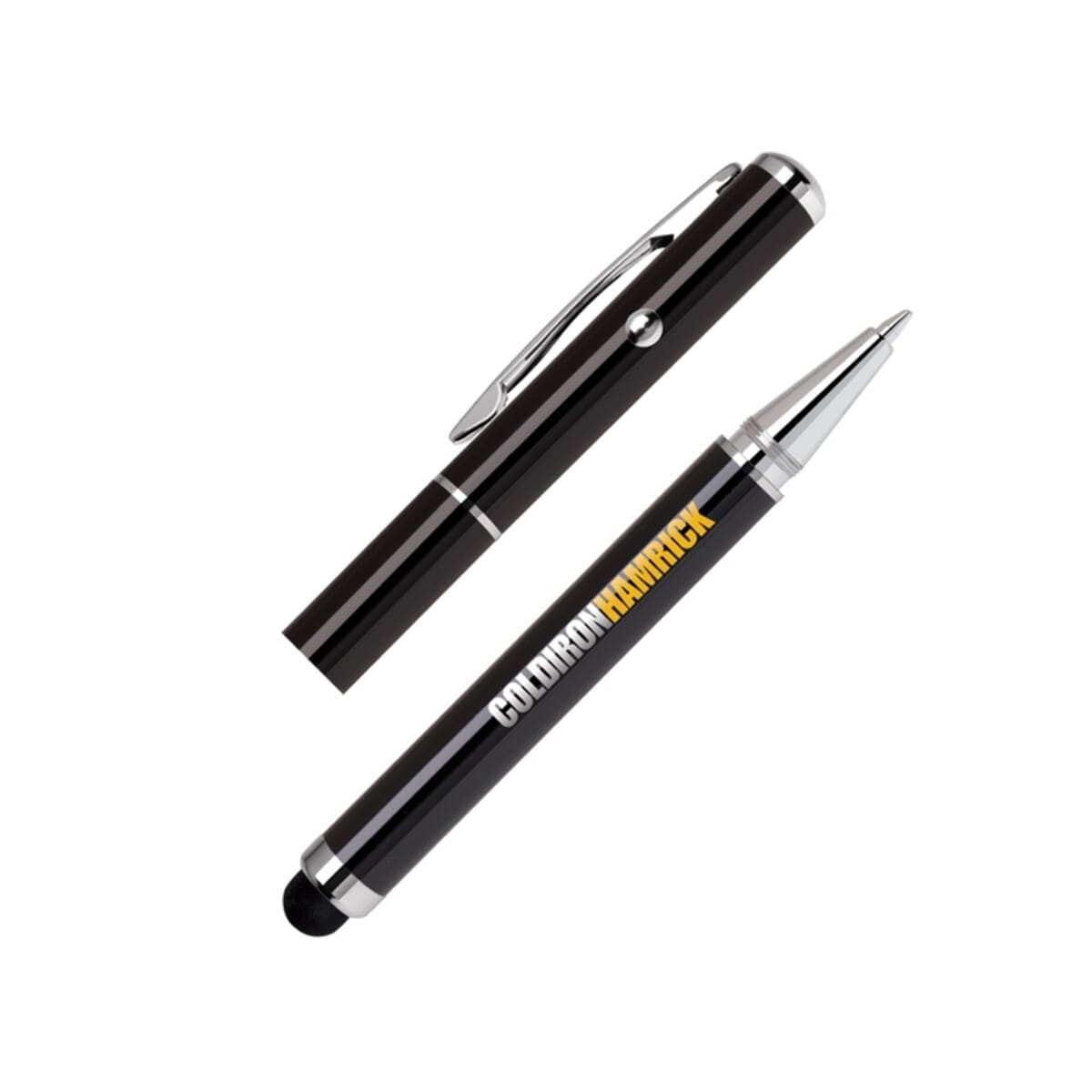 Stylus-380 Brass Ballpoint Pen & Laser Pointer