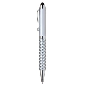 Stylus-490 Carbon Fiber Stylus & Brass Ballpoint Pen