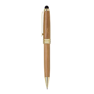 Gold Trim Bamboo Stylus & Mechanical Pencil