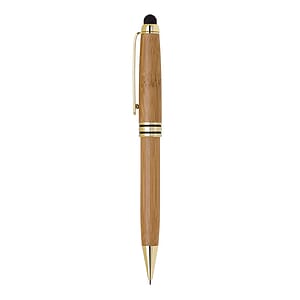 Bamboo Stylus & Mechanical Pencil w/Gold & Black Trim