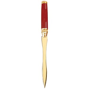 Terrific Timber-11 Letter Opener with Sunk-Relief Gold Trims