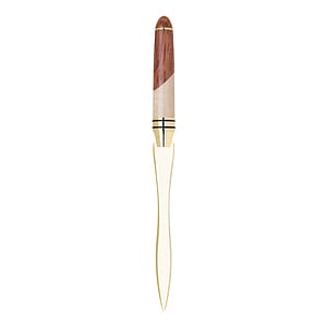 Terrific Timber-13 Letter Opener w/Spiral Patterned Maple Barrel
