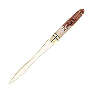 Terrific Timber-13 Letter Opener w/Spiral Patterned Maple Barrel