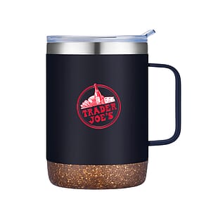 Wellspring-V 12 Oz. Camper Mug with Cork Base (Double Walled)