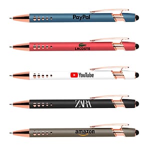 Stylus-4563 Soft Touch Aluminum Ballpoint Pen