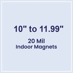 10 to 11.99 Square Inch Custom Die Cut Magnets - 20 Mil