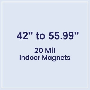 Die Cut Magnets 42.01 to 56 Square Inches Indoor Magnets - 20 Mil - 4 Color Process