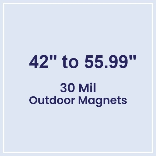 42.01 to 56 Square Inches Outdoor Magnets - 30 Mil