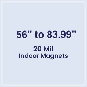 Die Cut Magnets 56.01 to 84 Square Inches Indoor Magnets - 20 Mil - 4 Color Process