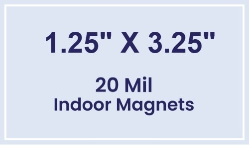Magnets - 1.25x3.25 Square Corners - 20 Mil - 4 Color Process