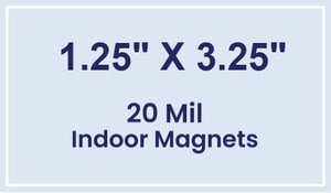Magnets - 1.25x3.25 Square Corners - 20 Mil - 4 Color Process