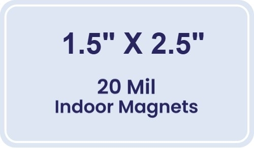 Magnet - 1.5x2.5 Round Corners - 20 mil