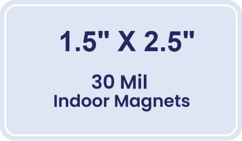 Magnet - 1.5x2.5 Round Corners - 30 Mil