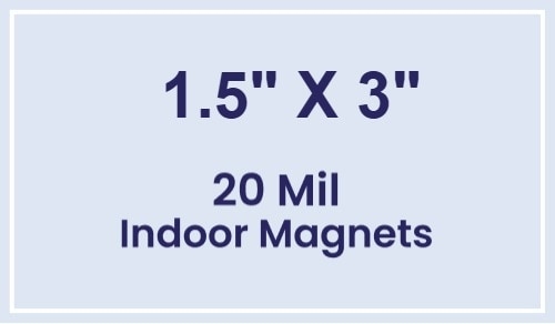 Magnets - 1.5x3 Square Corners - 20 mil - 4 Color Process