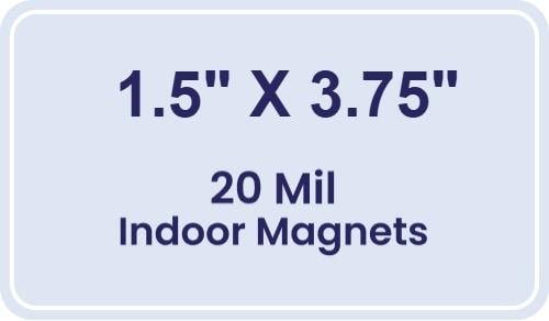 Magnet - 1.5x3.75 Round Corners - 20 Mil