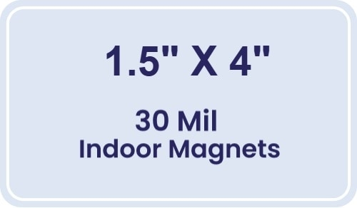 Magnet - 1.5x4 Round Corners - 30 Mil