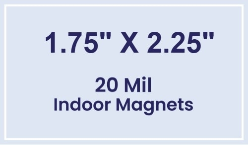 Magnet - 1.75x2.25 Square Corners - 20 Mil