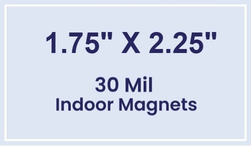 Magnet - 1.75x2.25 Square Corners - 30 Mil
