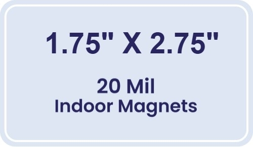 Magnet - 1.75x2.75 Round Corners - 20 Mil