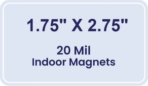 Magnet - 1.75x2.75 Round Corners - 20 Mil