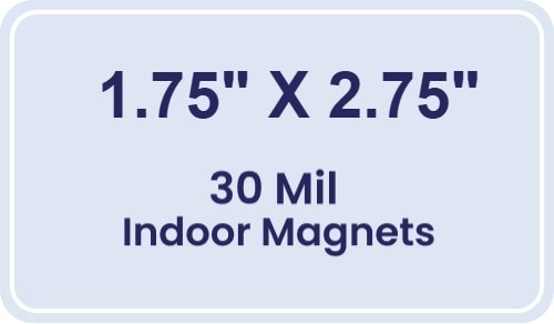 Magnet - 1.75x2.75 Round Corners - 30 Mil