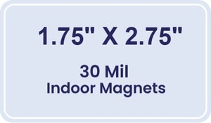 Magnet - 1.75x2.75 Round Corners - 30 Mil