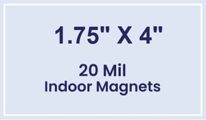 Magnet - 1.75x4 Square Corners - 20 Mil