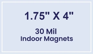 Magnet - 1.75x4 Square Corners - 30 Mil