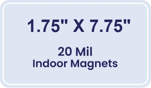 Magnet - 1.75x7.75 Round Corners - 20 mil